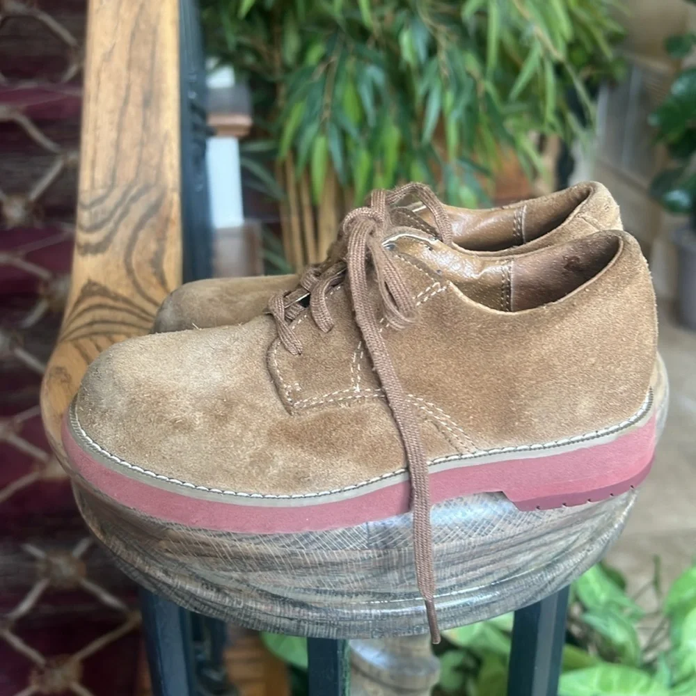 Sperry little boys suede slip on top sider TEVIN 10 medium leather preowned